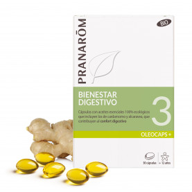 3 Bienestar Digestivo 30 Cápsulas - 30 cápsulas | Inula